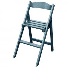 Sedia pieghevole in legno per giardino colore grigio