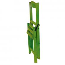 Sedia pieghevole in legno per giardino chiuso