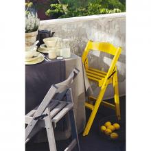 Sedia pieghevole in legno per giardino